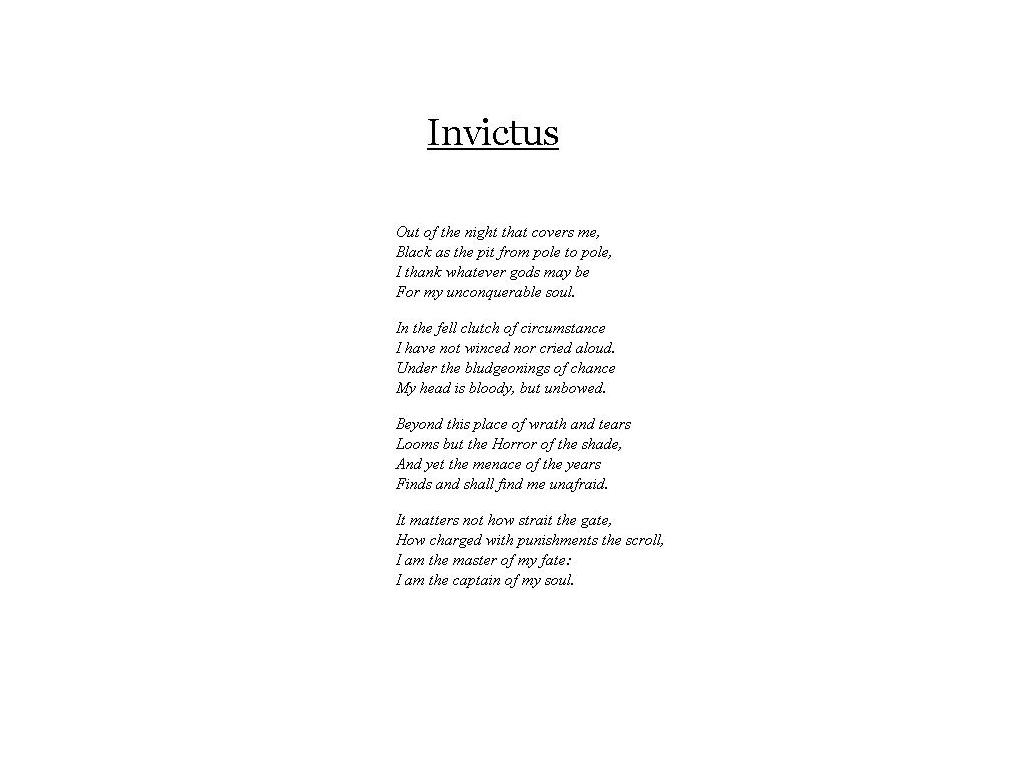Invictus Poem | Rony Rao | Flickr