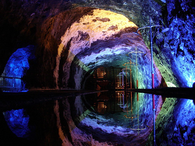 Inside of a Salt Mine - Reflection on a water mirror