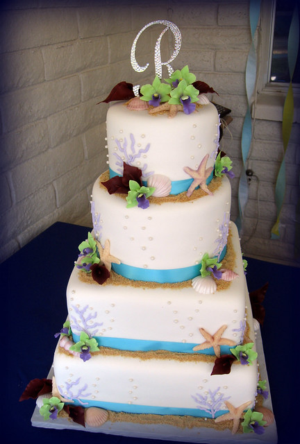 Beach Wedding Cake