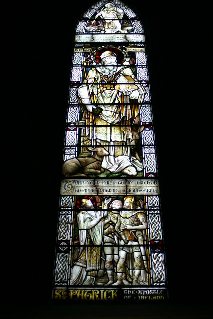 Stained glass St. Patrick`s cathedral