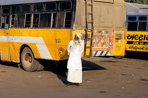 The bus station