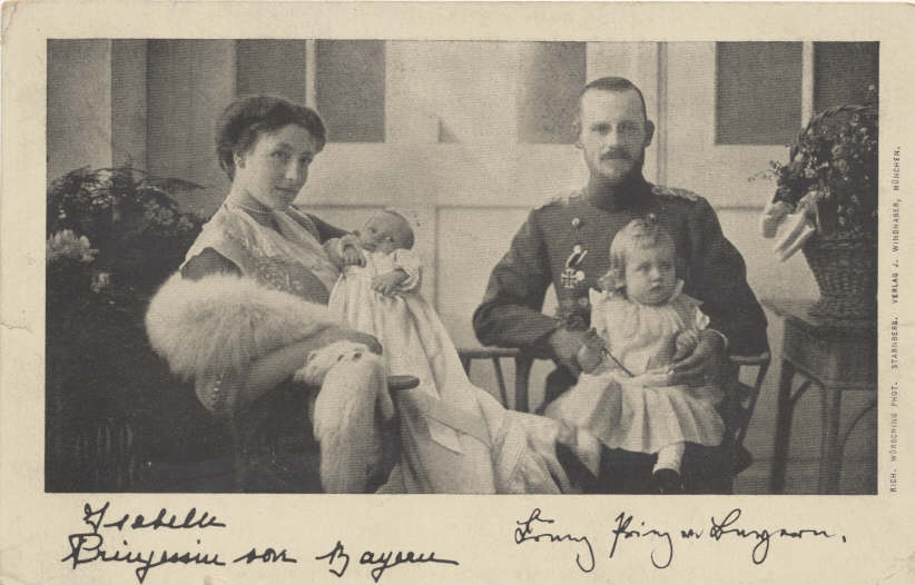 Prinz Franz und Prinzessin Isabelle von Bayern mit ihren Kindern