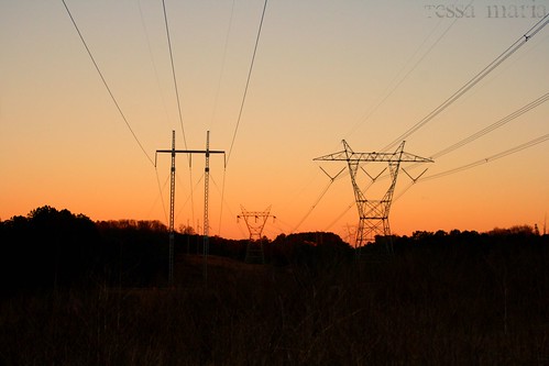 sunset field lines power