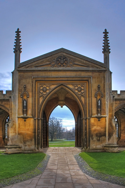 Grand entrance, St. John's College, Cambridge, England