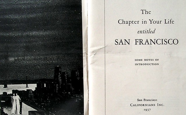 title page, The Chapter in your Life Entitled San Francisco
