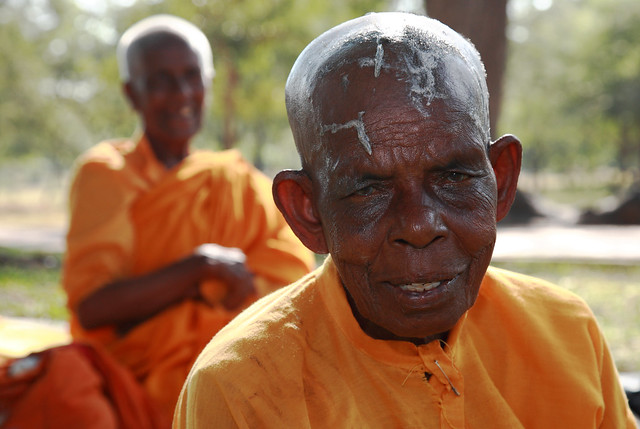 old woman at Anuradhapura