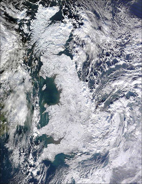 UK big freeze from space