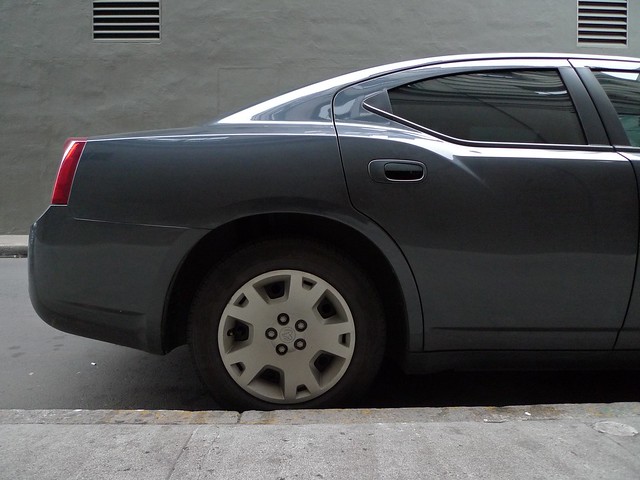 Grey car, Stevenson St.