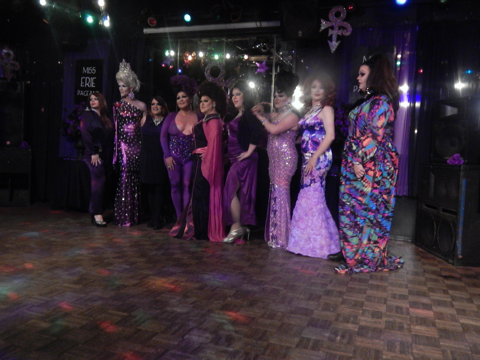 Former Miss Erie Title holders , Mistress Vanitay, Veronica Lace, Buffy  Lynn Hayes, Danyel Vasquez; Michelle Michaels, Misty Michaels Kall, Valerie Valentino, Angelica Redd and Rhiannon Angelina