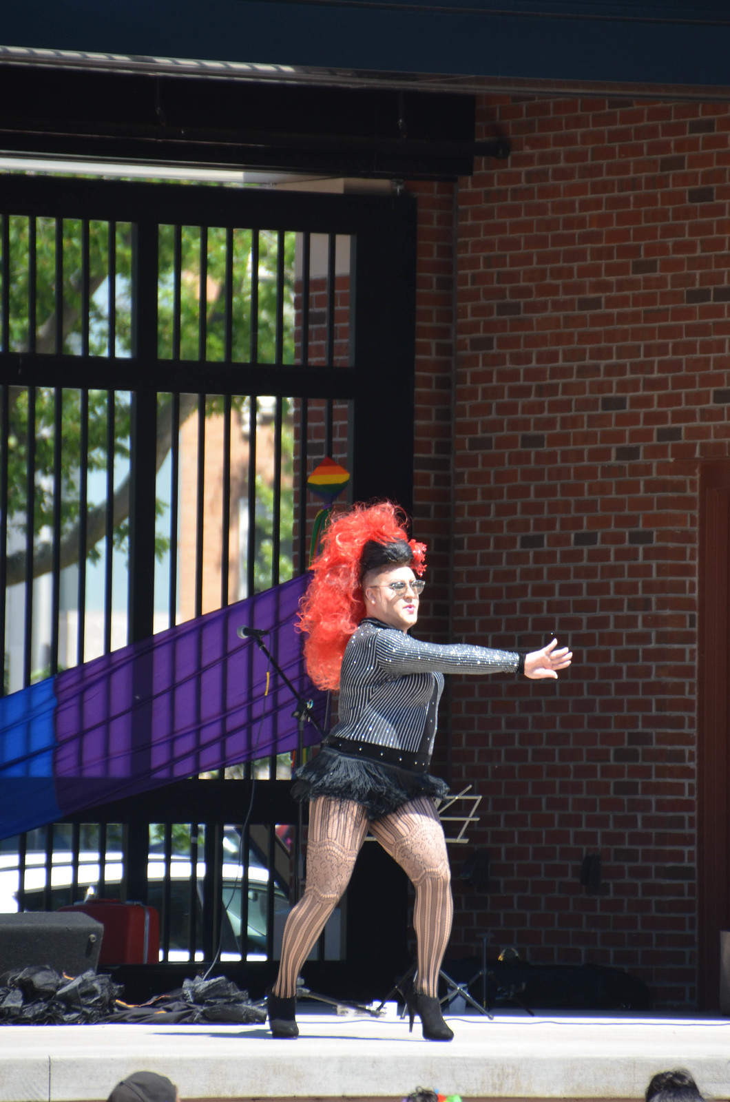 Michelle Michaels performing at Pride FEst