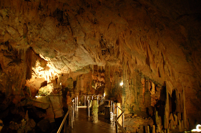 Stalactites in Glyfada sea caves