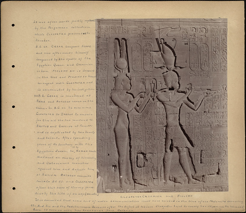 Cleopatra Cæsarion and Ptolemy., BPLDC no.: 08_04_000224 Pa…