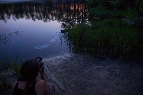DSC_0448 by Antibran, park camping trees sunset sky water forest river fire state campfire blackwater