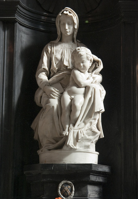 Madonna and Child by Michelangelo di Lodovico Buonarroti Simoni, The Church of Our Lady, Brugges, Belgium