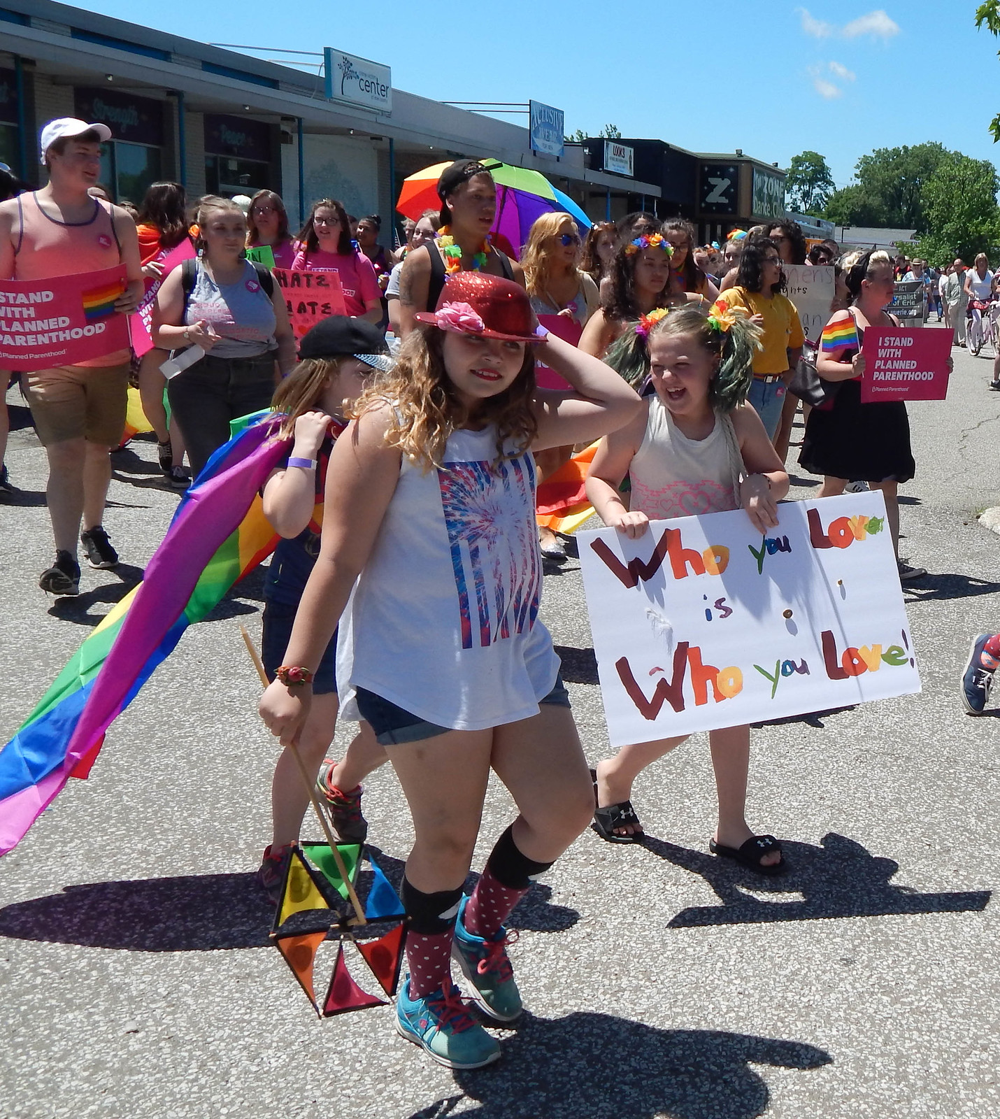 Stepping off in Pride Parade, with Planned Parenthood