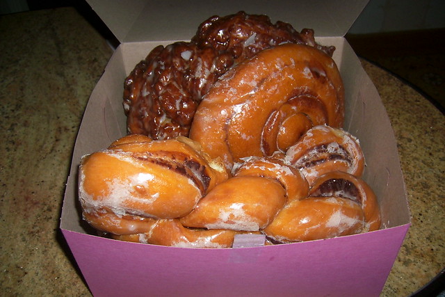 Box of vegan donuts
