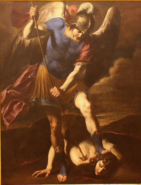 Andrea VACCARO, Archangel Michael fights against the Fallen Angel, around 1650