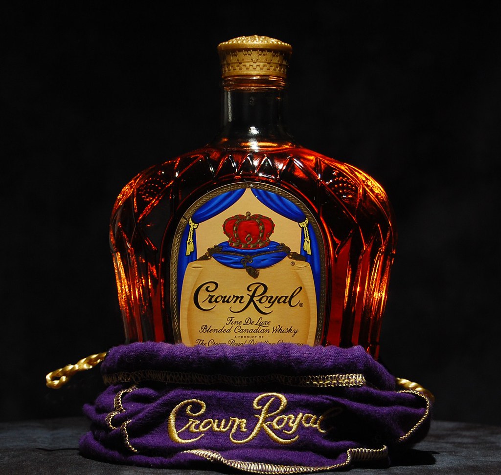 Alcohol (Crown Royal) .