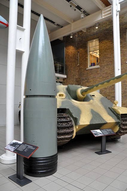 1945: An 80cm artillery shell for a German Schwerer Gustav super
