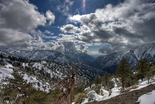 california travel trees vacation usa snow nature wrightwood clouds forest canon landscape photo picture photographers hdr blueridge 2010 angelesnationalforest photomatix angelescresthighway 40d therebeastormabrewin photographersnaturecom davetoussaint davetoussaintcom