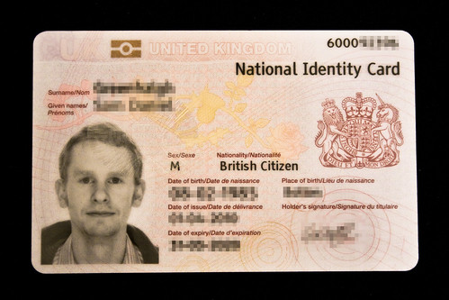 UK National Identity Card (Front)
