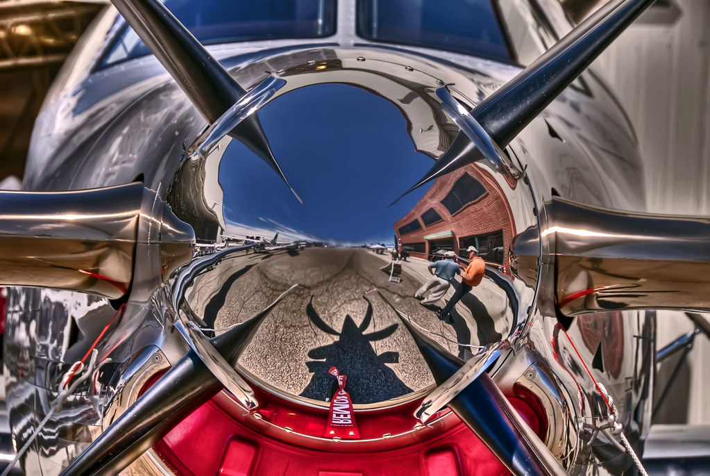 Reflections in a  Propeller by Caryson