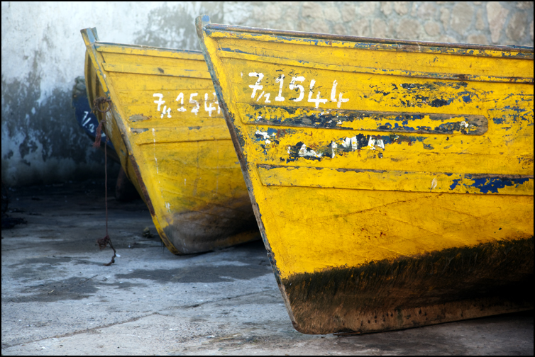 the rebels in Essaouira have *yellow* boats