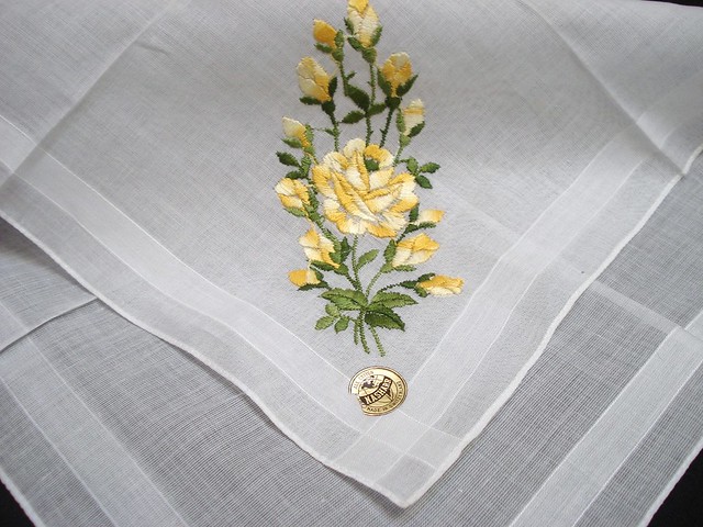 Vintage Hanky ~ Swiss Embroidery