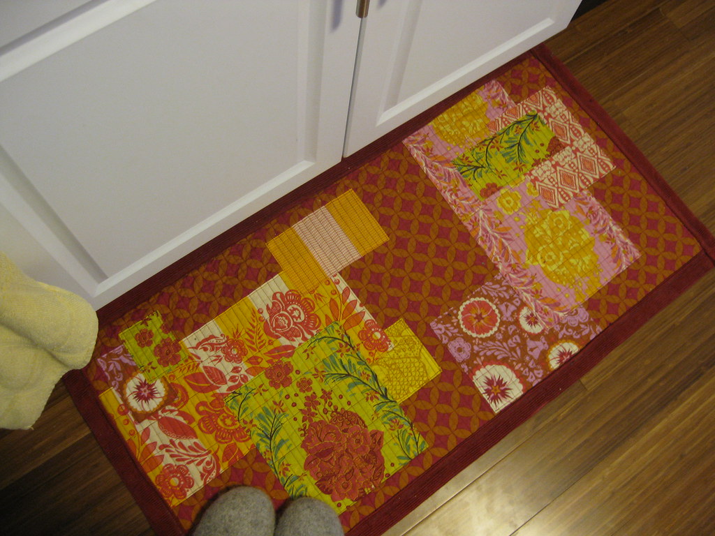 Patchwork Kitchen Rug | my first real sewing project. Love t… | Flickr