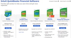 Quickbooks online purchase options from Intuit