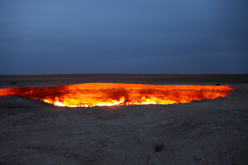 The Door to Hell (in the nighttime) / Turkmenistan, Darvaza