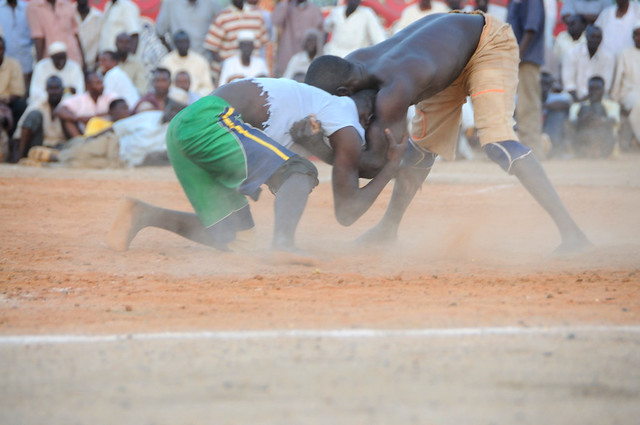 Nuba wrestling