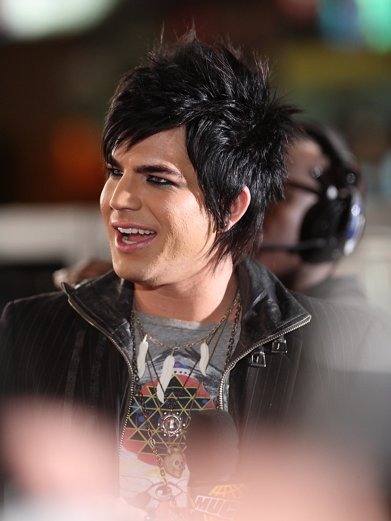 Adam Lambert | Glam rocker Adam Lambert shot through the win… | Flickr