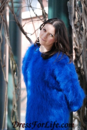 Fuzzy Mohair Sweater | Handmade by and can be ordered at dre ...