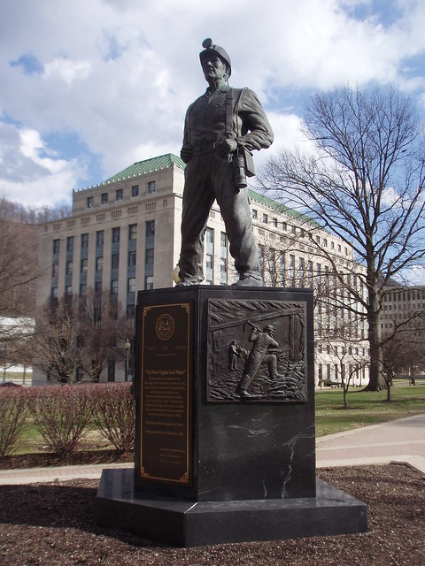 Charleston WV: State Capitol Grounds: Coal Miner Statue