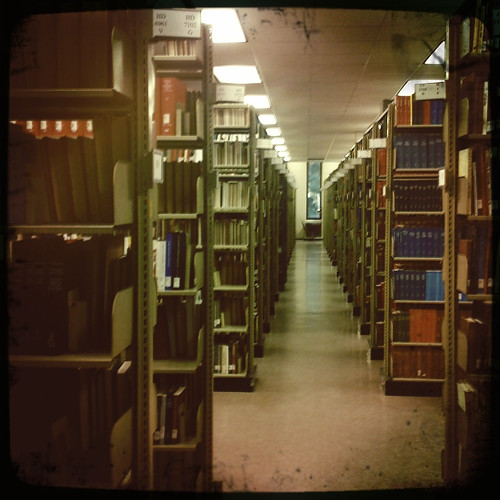 Young Research Library stacks
