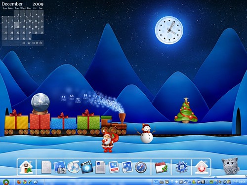 Desktop 2009-12: Xmas Silent Night | My new desktop theme fo… | Flickr
