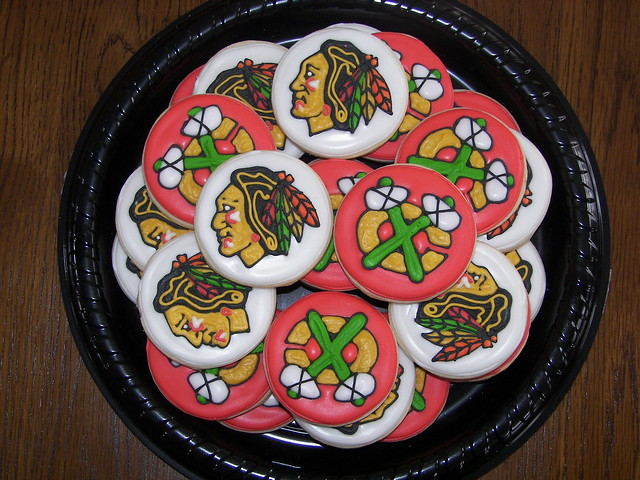 Chicago Blackhawks Cookies