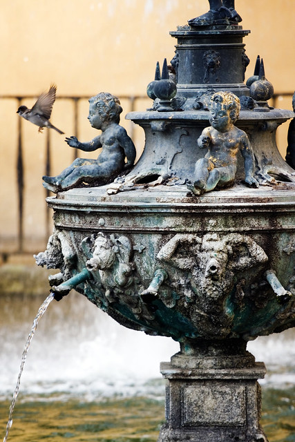 Fountain in Alcazar of Seville