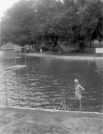 1951-Sisters Take a Swim