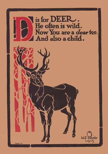 D is for Deer illustrated by W.F. White