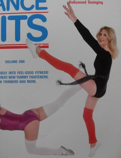 1980s Tacky Campy Aerobics Leotard Legwarmers Dance Aerobic Hits Record Sleeve For Cassette Women Work Out 2