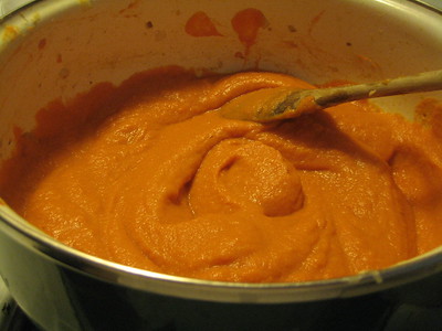 Finished Vegan Carrot Ginger Soup