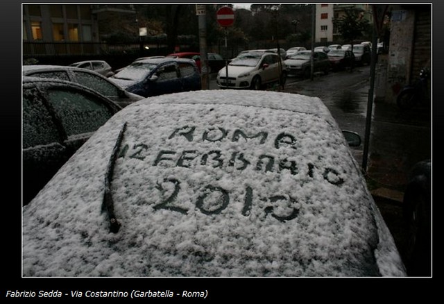 Roma - Neve a Roma, le foto dei lettori (1-15), la Repubblica.it (12.02.2010).