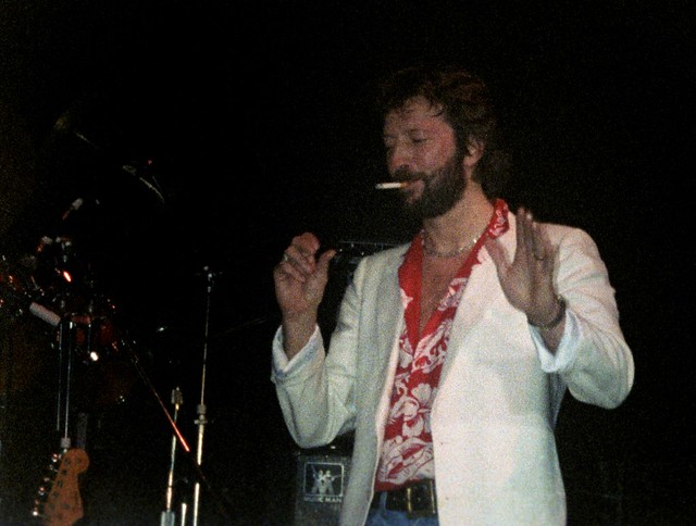 Eric Clapton taking a smoke break