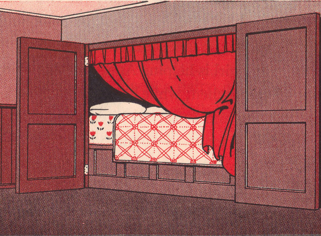Netherlands cupboard bed illustrated by Curtiss Sprague