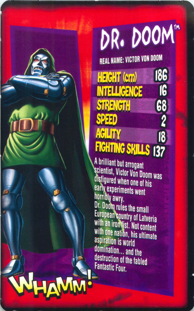 Daily Mirror Marvel Top Trumps Card