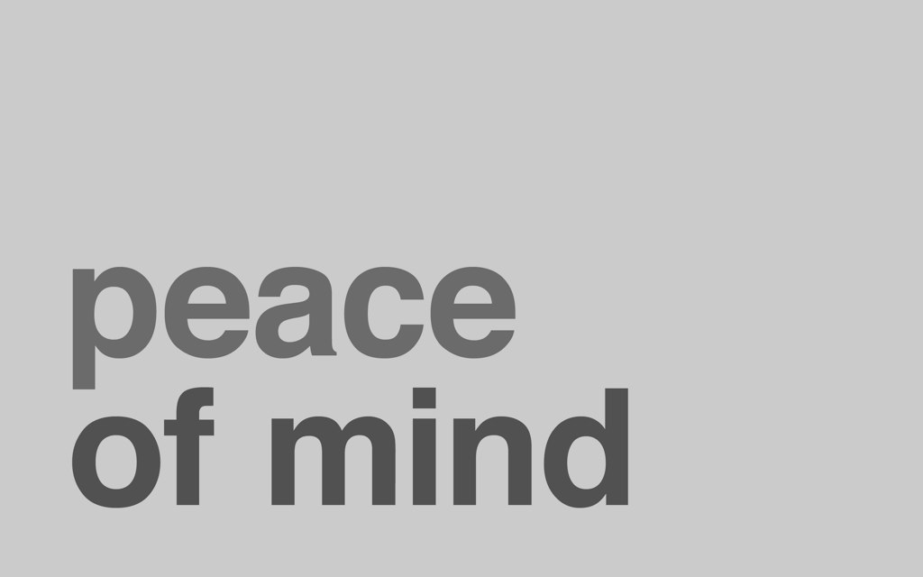 peace of mind minimal wallpaper | Your Desktop, simplified. | Flickr