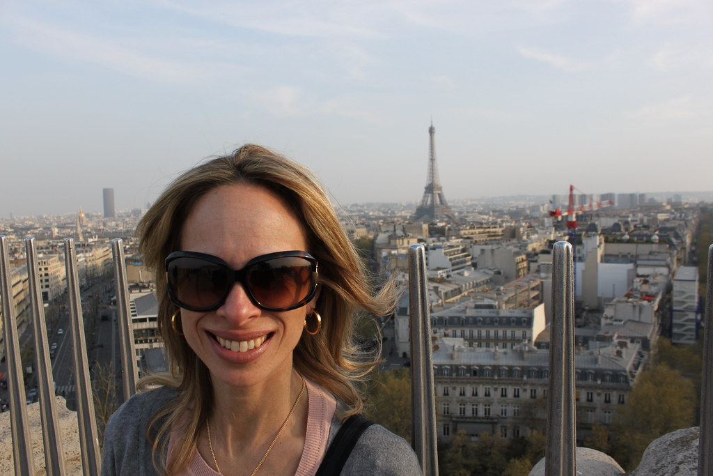 On top of the Arc de Triomphe with Tracy