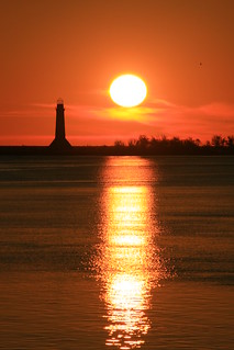 Sabine Pass Lighthouse at Sunrise